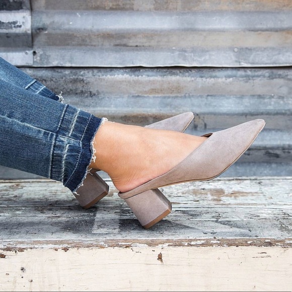 LAST1 ♥️Trendy vegan closed toe low Flirty Mule - Picture 2 of 8